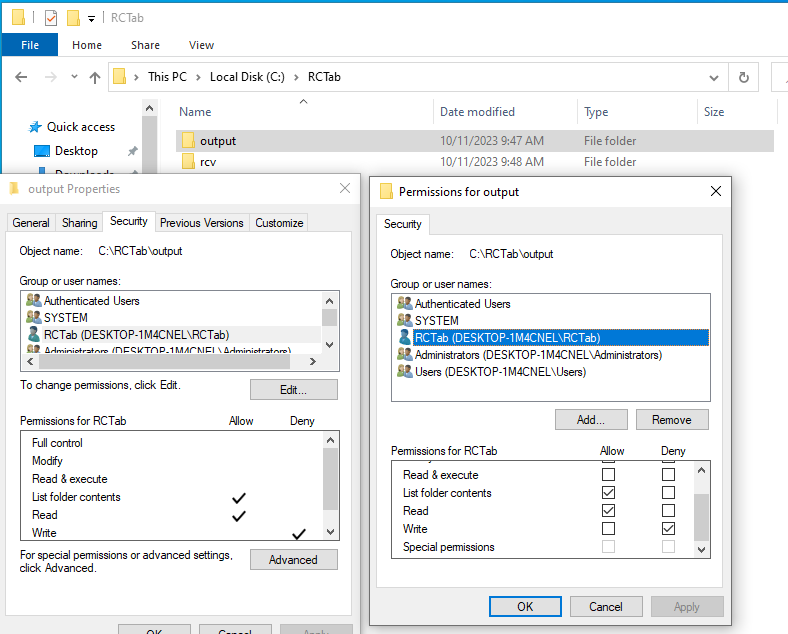 Screenshot of Windows setting menu for managing in-depth user privileges